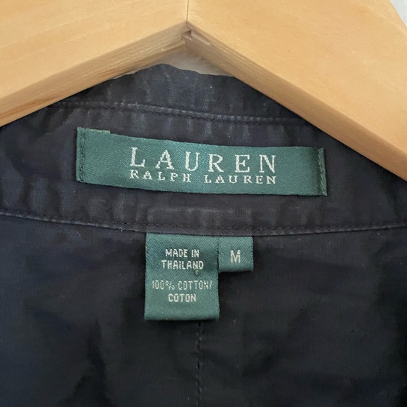 Lauren Ralph Lauren Black Button Down Shirt - Picture 3 of 4